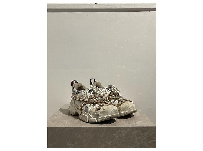 Sapatilhas Gucci Fashtrek T.38 Branco - vista 2