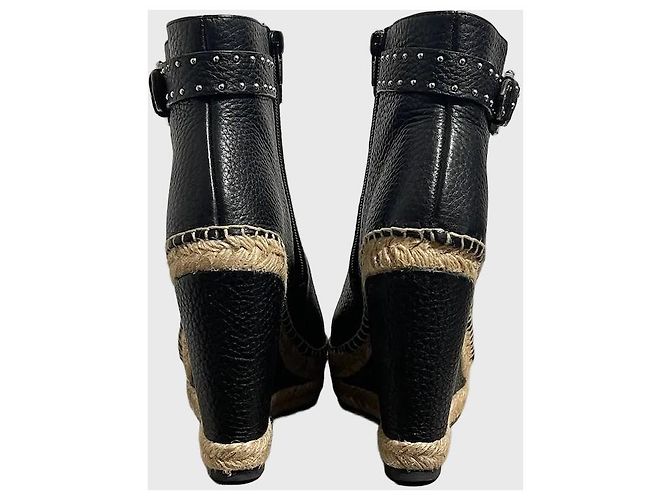 Botas de cano curto Givenchy pretas T.40 Preto - vista 4
