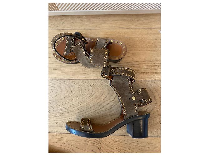 Sandali Isabel Marant Jaeryn T.35 Cachi - vista 3
