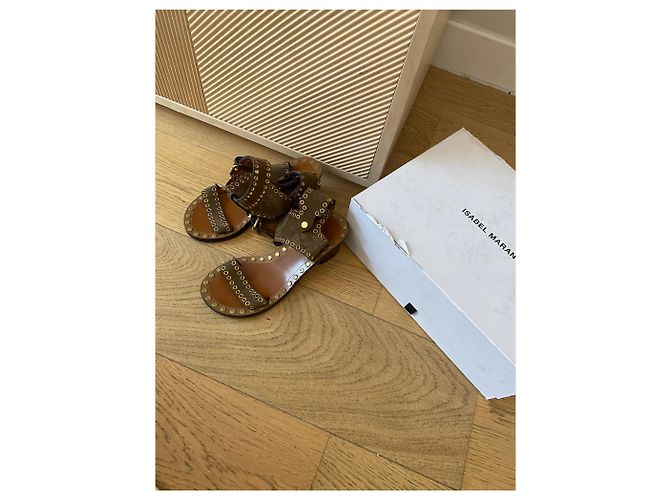 Sandali Isabel Marant Jaeryn T.35 Cachi - vista 6