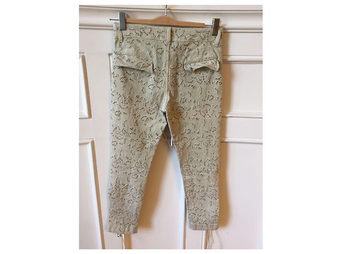 Pantalones Isabel Marant beige T.36 - vista 4
