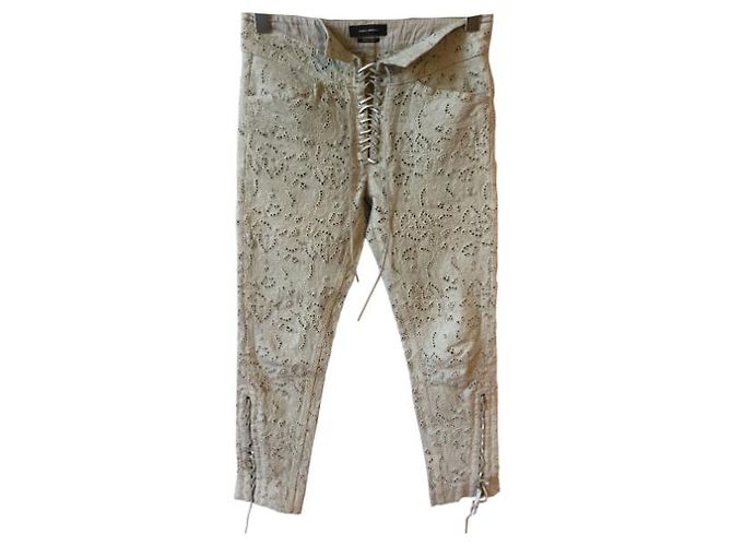 Pantalones Isabel Marant beige T.36 - vista 6