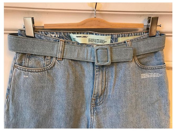 Off White Jeans Off-White blu T.29 - vista 3