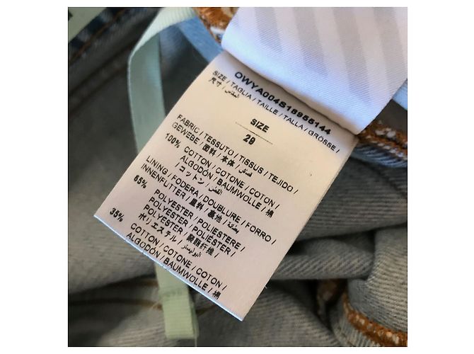 Off White Jeans Off-White blu T.29 - vista 6