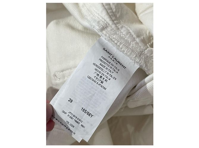 Autre Marque Vaqueros Saint Laurent blancos T.29 - vista 8