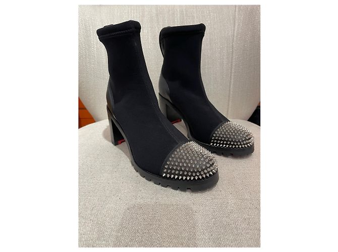 Botas Christian Louboutin negras T.39,5 NUEVAS Negro - vista 3