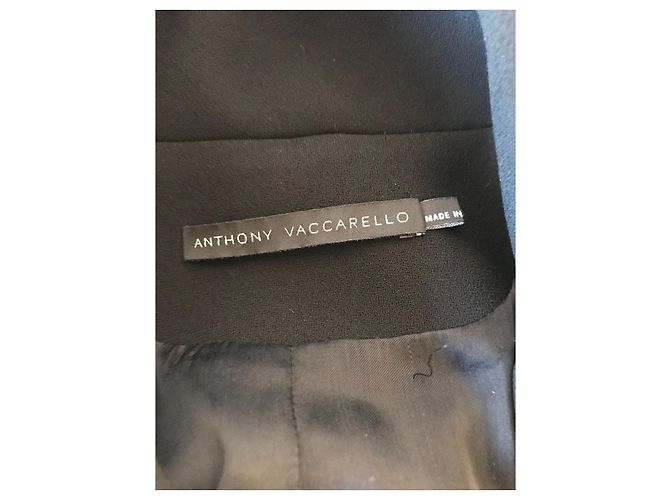 Chaqueta Anthony Vaccarello negra T.36 Negro - vista 6