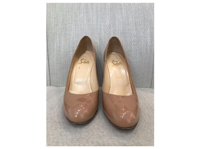 Décolleté Christian Louboutin T.39,5 Beige - vista 3