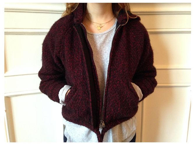 Isabel Marant Jacke bordeaux - Ansicht 4
