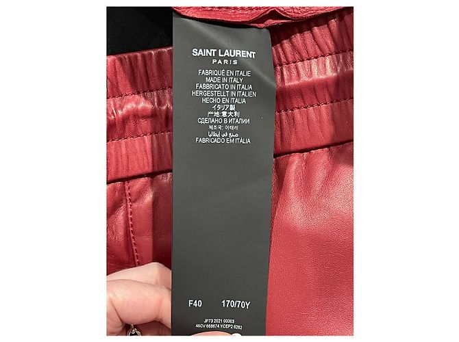 Autre Marque Saint Laurent Shorts rot T.40 - Ansicht 5