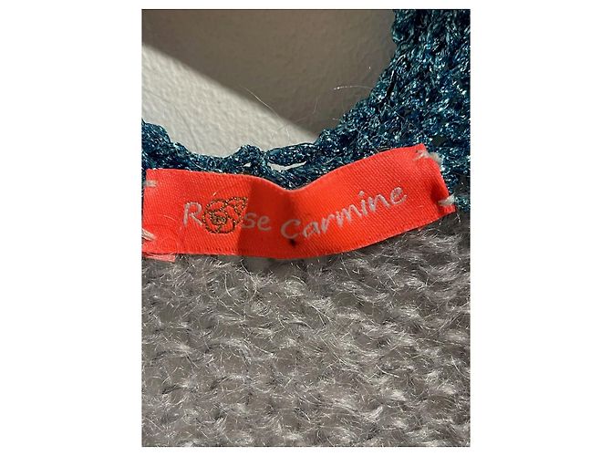 Autre Marque Weste Rose Carmine grau / blau T.U. - Ansicht 4