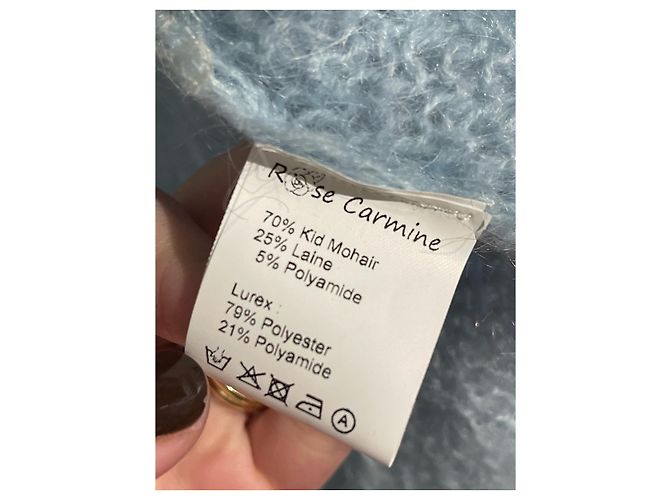 Autre Marque Weste Rose Carmine grau / blau T.U. - Ansicht 5