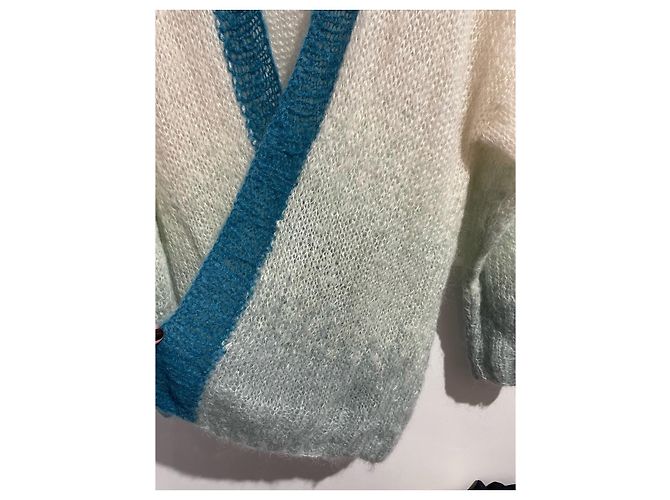 Autre Marque Weste Rose Carmine weiß / blau T.U. - Ansicht 3