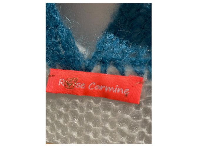 Autre Marque Weste Rose Carmine weiß / blau T.U. - Ansicht 4