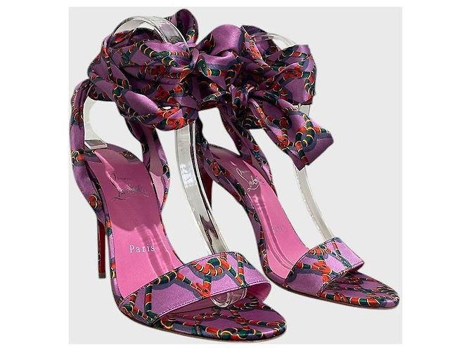 Sandali Christian Louboutin viola T.38 Porpora - vista 2