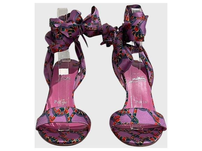 Sandali Christian Louboutin viola T.38 Porpora - vista 3