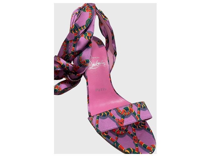 Sandali Christian Louboutin viola T.38 Porpora - vista 4