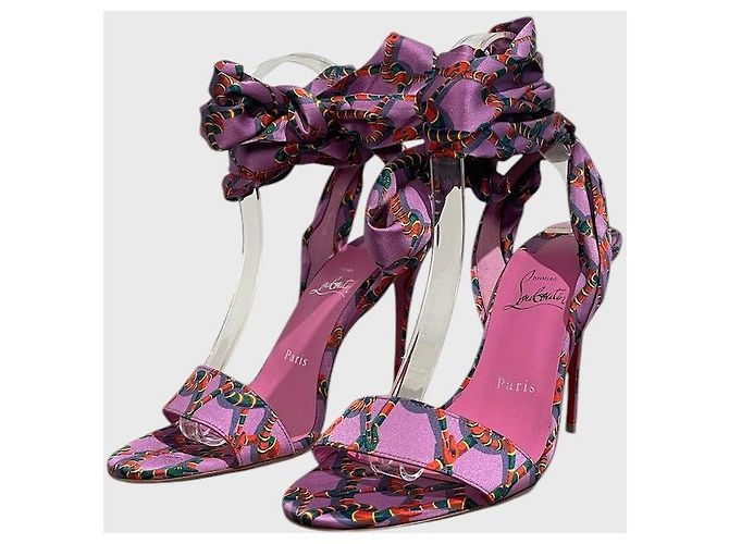 Sandali Christian Louboutin viola T.38 Porpora - vista 5