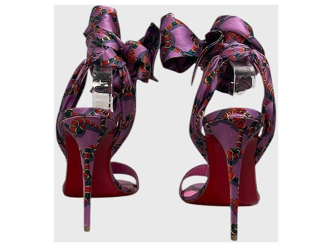 Sandali Christian Louboutin viola T.38 Porpora - vista 6