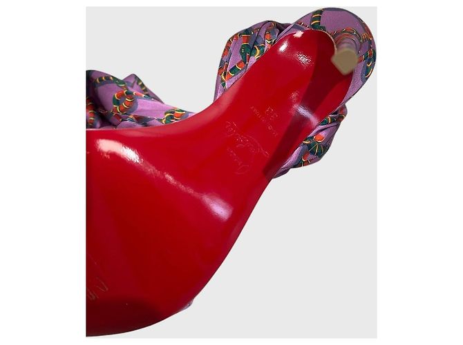 Sandali Christian Louboutin viola T.38 Porpora - vista 7