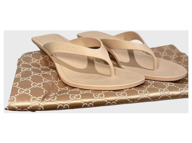 Infradito Gucci Vittoria beige T 37 - vista 11