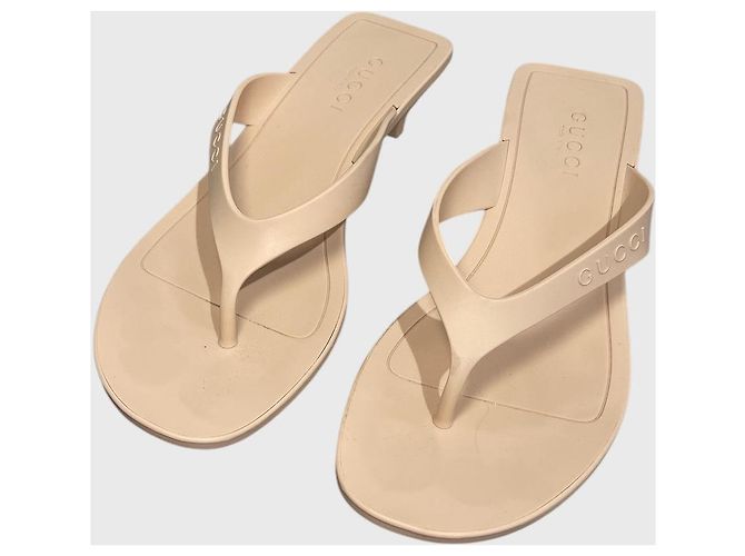 Infradito Gucci Vittoria beige T 37 - vista 2