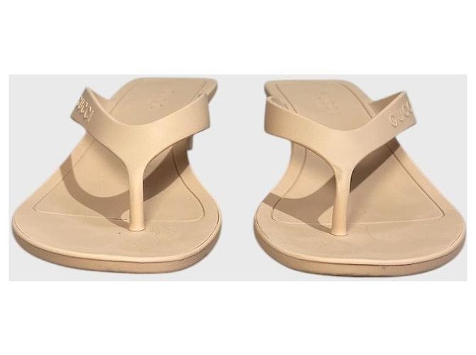 Infradito Gucci Vittoria beige T 37 - vista 3