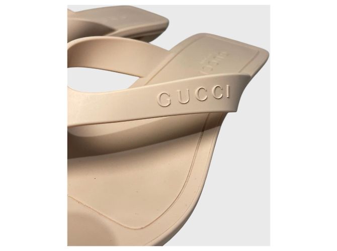 Infradito Gucci Vittoria beige T 37 - vista 4