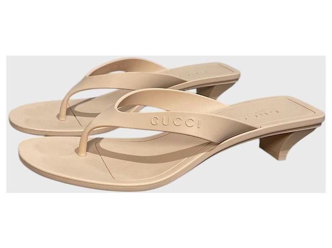 Infradito Gucci Vittoria beige T 37 - vista 5