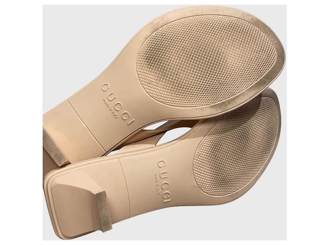 Infradito Gucci Vittoria beige T 37 - vista 7