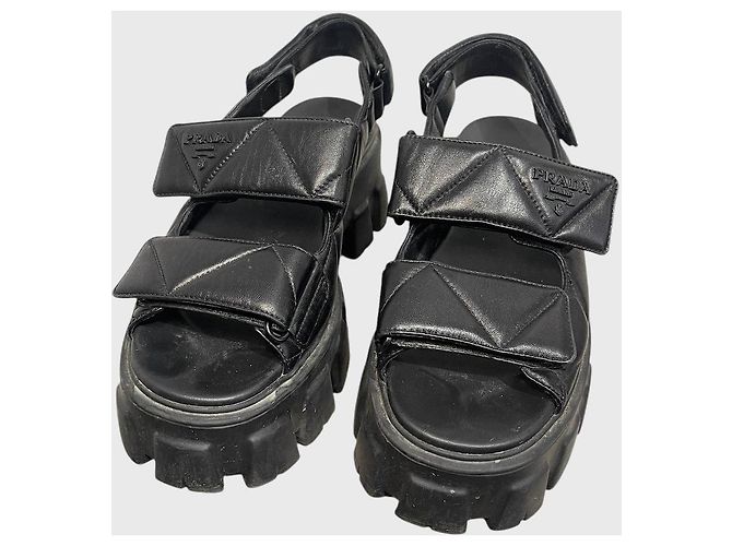 Sandali Prada neri T.37 Nero - vista 3