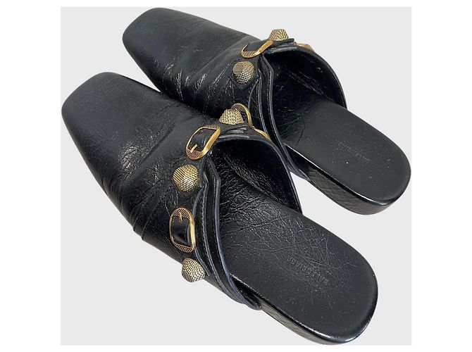 Mules Balenciaga Cagole nere T.37 Nero - vista 3