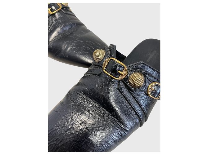 Mules Balenciaga Cagole nere T.37 Nero - vista 4