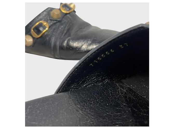 Mules Balenciaga Cagole nere T.37 Nero - vista 7