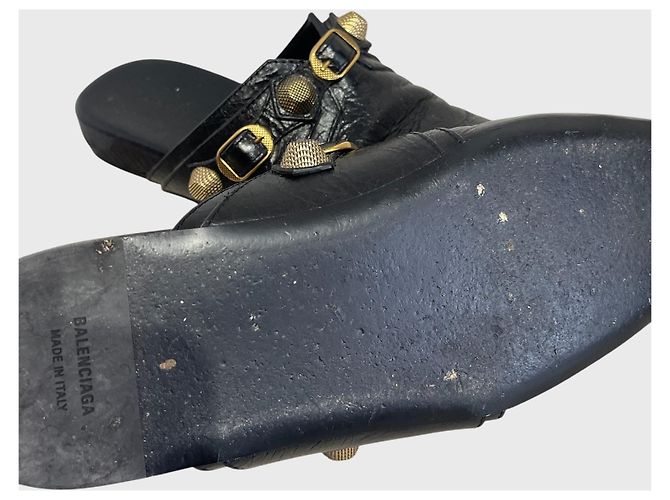 Mules Balenciaga Cagole nere T.37 Nero - vista 8