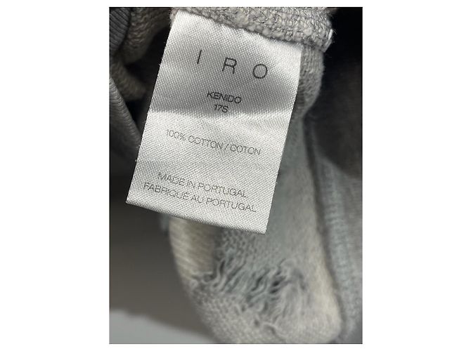 Iro Kenido Sweatshirt Grau Baumwolle XS - Ansicht 7