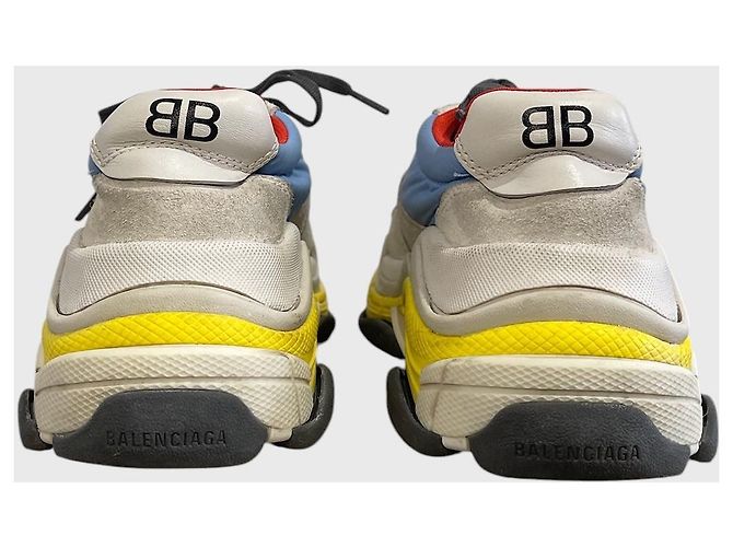 Sneakers Balenciaga Triple S T.37 Blu - vista 3