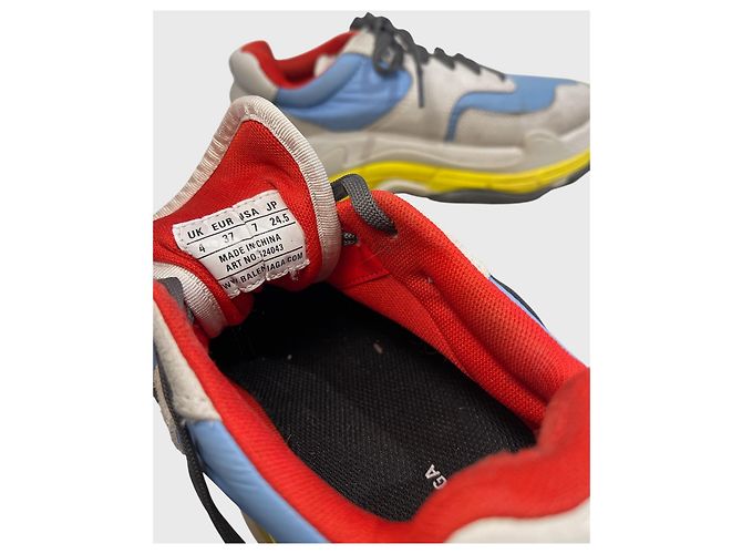 Sneakers Balenciaga Triple S T.37 Blu - vista 8