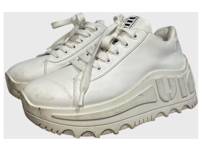 Sneakers Miu Miu bianche T.36 Bianco - vista 3