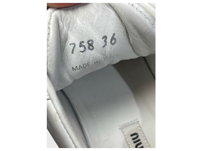 Sneakers Miu Miu bianche T.36 Bianco - vista 9