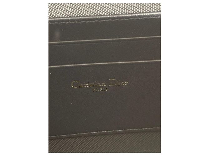 Autre Marque Borsa Dior Vanity Oblique in tela e pelle blu - vista 7