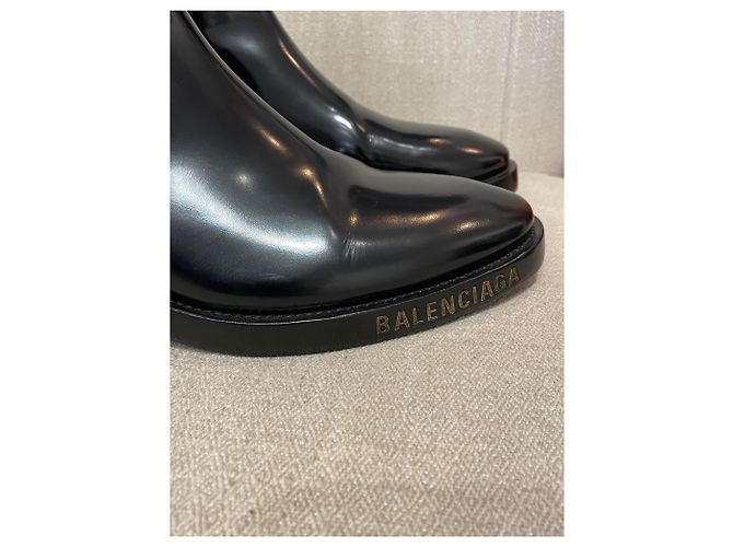 Stivaletti Balenciaga neri T.39 Nero - vista 3