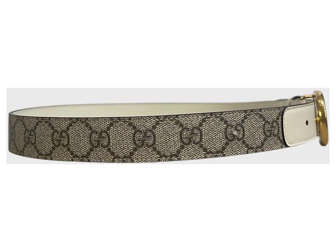 Marmont Cinturón Gucci GG beige T.85 - vista 4