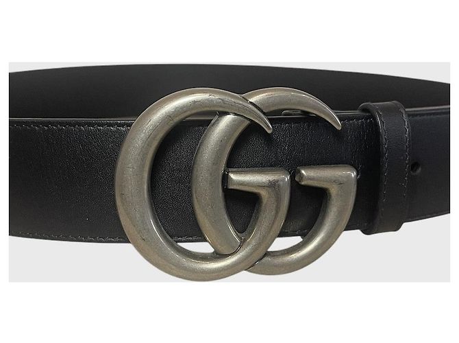 Marmont Cinturón Gucci GG negro T.90 - vista 4