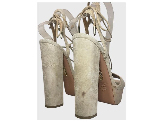 Sandali Aquazzura beige T.37 - vista 7