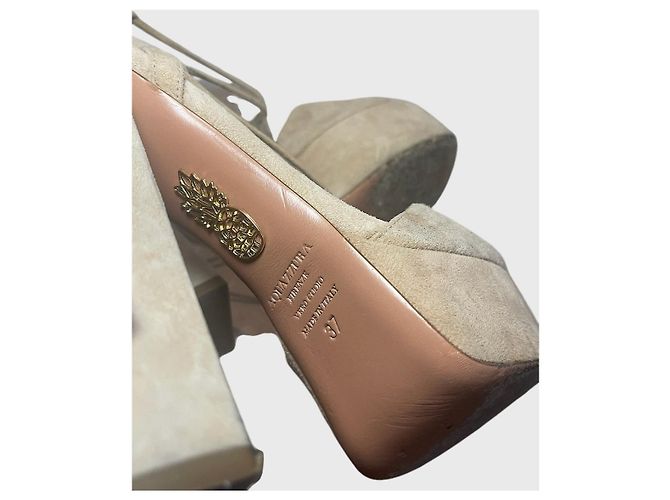 Sandali Aquazzura beige T.37 - vista 9