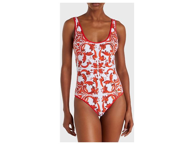 Costume da bagno Dolce & Gabbana rosso T.S - vista 2