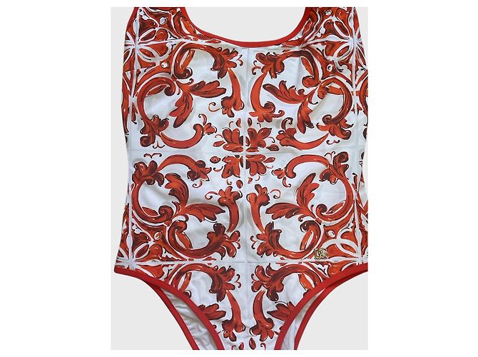 Costume da bagno Dolce & Gabbana rosso T.S - vista 4