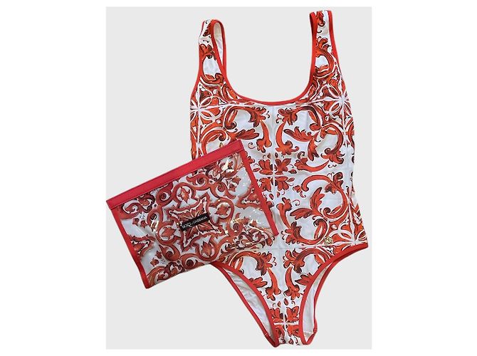 Costume da bagno Dolce & Gabbana rosso T.S - vista 5