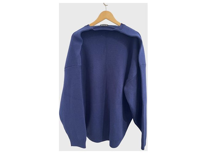 Robe pull Balenciaga bleu marine T.S - vue 3